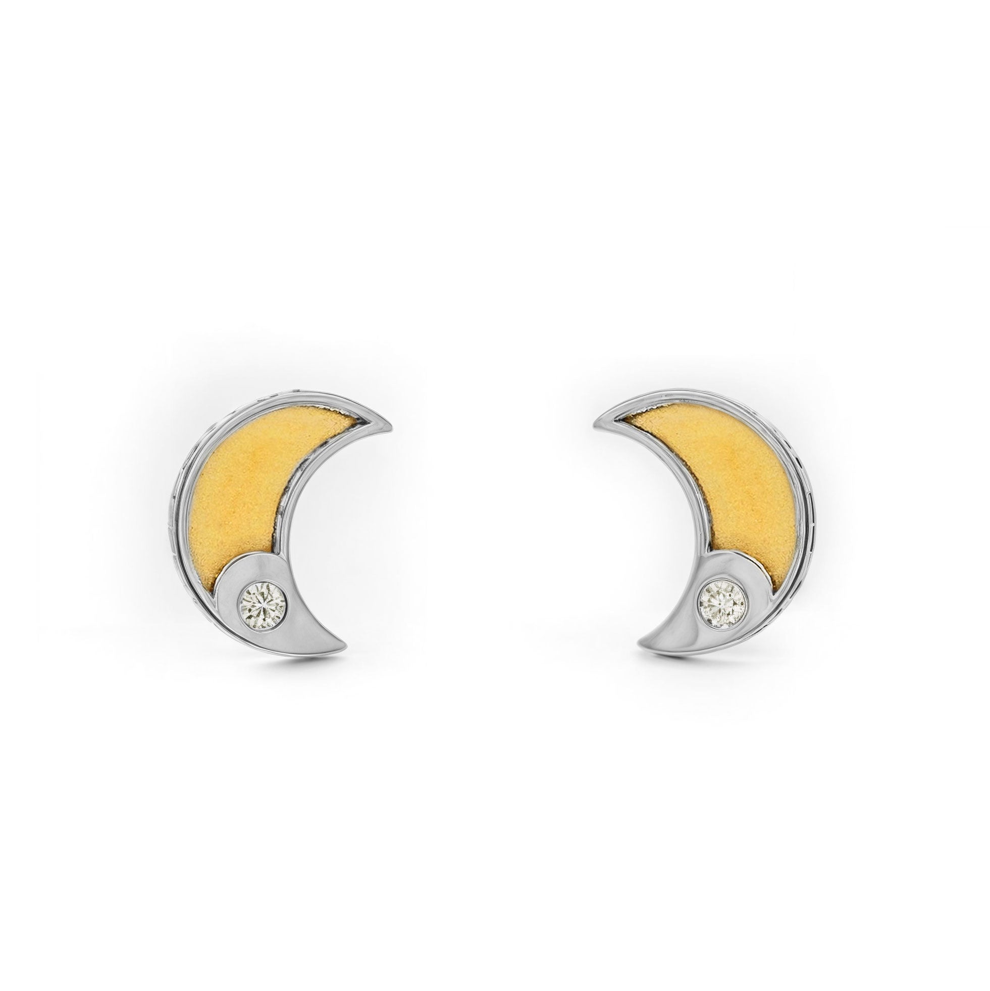 Pendientes Media Luna Oro 9kts MondePetit Pendientes Niña Oro 9kts Media Luna Con Circonitas - Estuche Regalo, Certificado, Mondepetit Pendientes Oro Ley Certificado Garantía