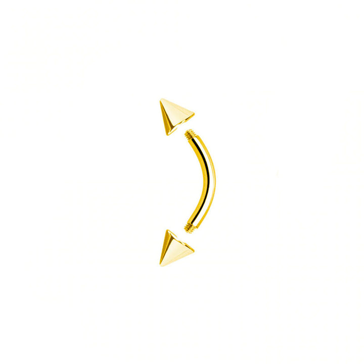 Piercing Oro Ceja cono 3 mm (9kts)