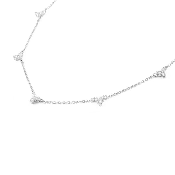 925 Sterling Silver Zircon Necklace Shine