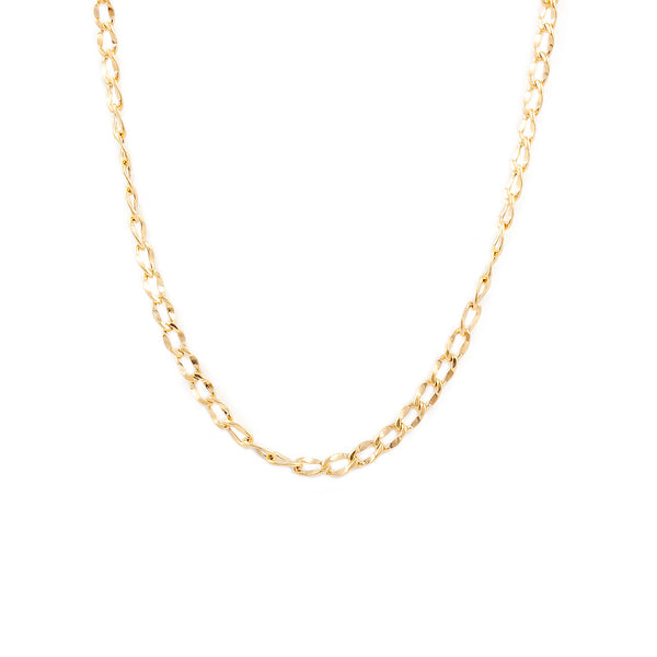 18ct Yellow Gold Bilbao Chain necklace thick 2.2 mm
