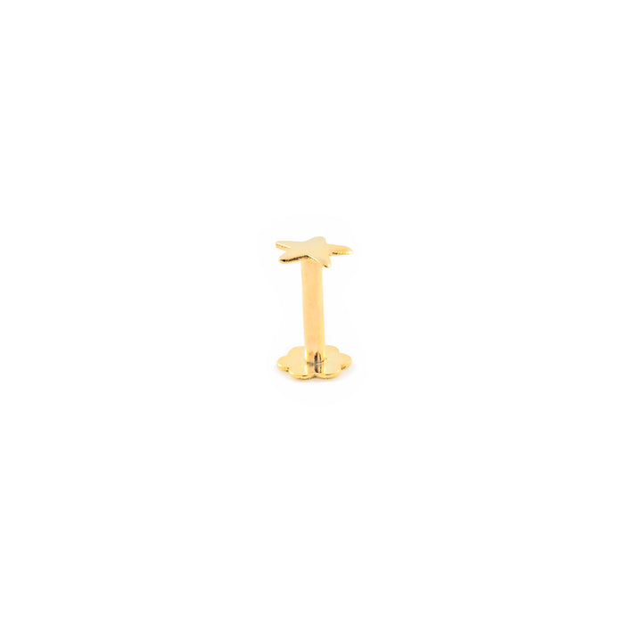 Piercing Oro cartilago estrella 4 mm (9kts)