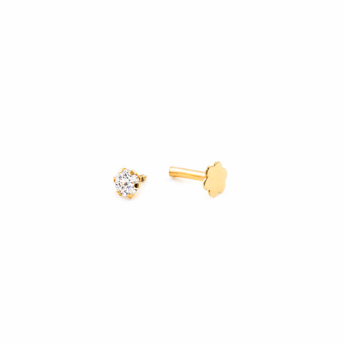 Piercing Oro cartilago garra 3 mm (9kts)