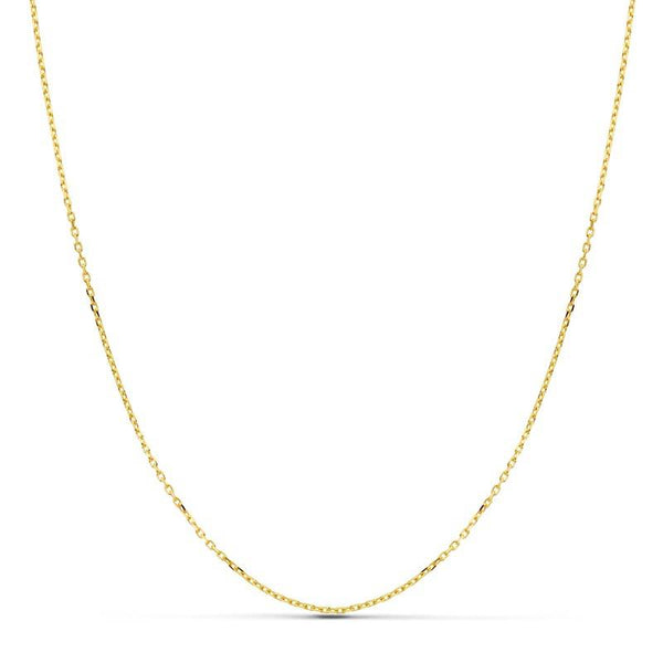 18ct Yellow Gold Forced Chain necklace thick 0.5 mm