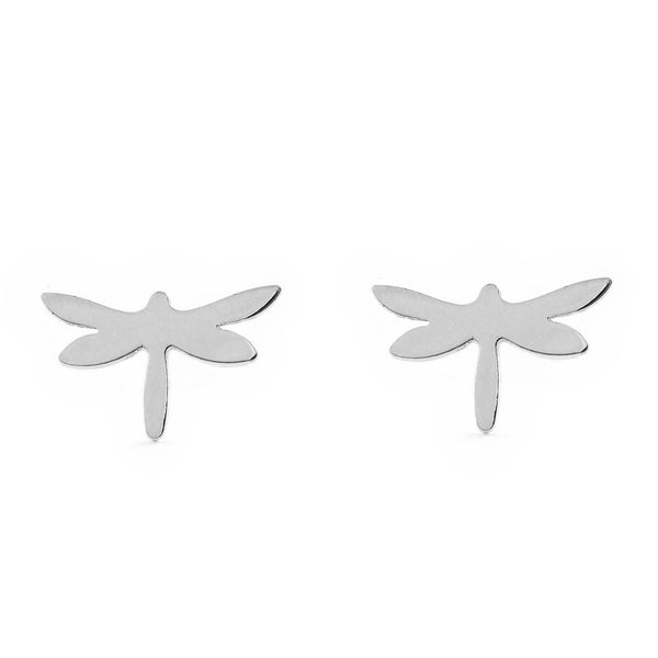 925 Sterling Silver Dragon-fly shine earrings