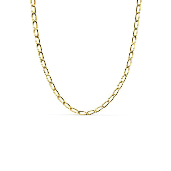 18ct Yellow Gold Bilbao Chain necklace thick 2 mm