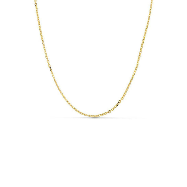 18ct Yellow Gold Forced-Brilliant Chain necklace thick 1.5 mm