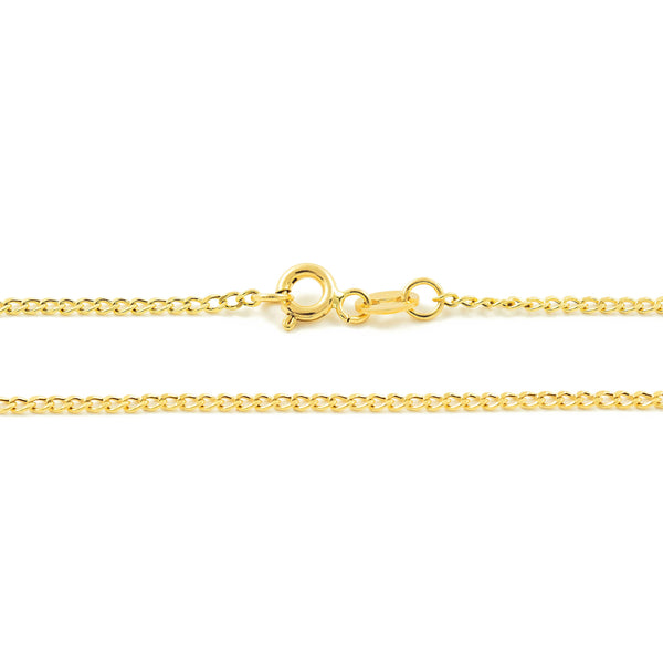 18ct Yellow Gold Chain necklace thick 1.5 mm