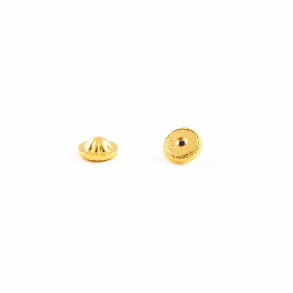 Pair of Screw Backs closure earrings 18ct