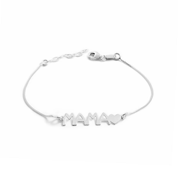 925 Sterling Silver Mama bracelet shine