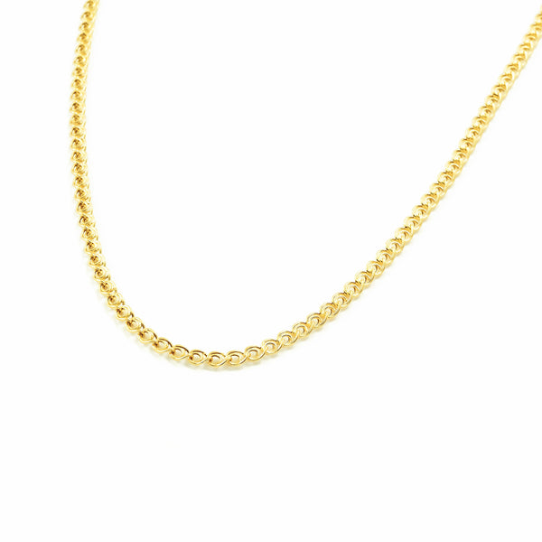 18ct Yellow Gold Fantasy Chain necklace thick 1.5 mm