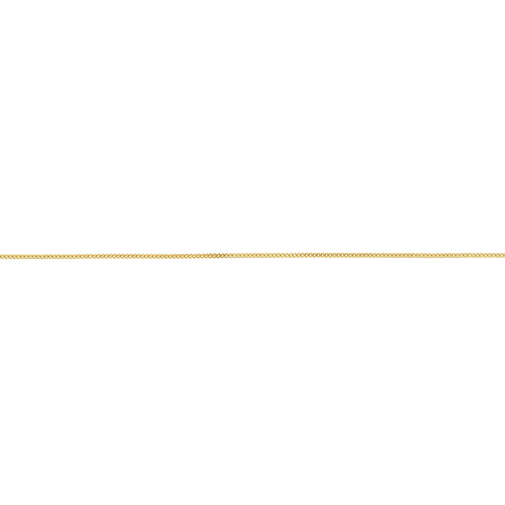 Cadena oro amarillo barbada hueca hilo redondo (40 cm)