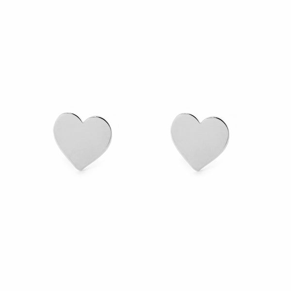 925 Sterling Silver Heart shine earrings