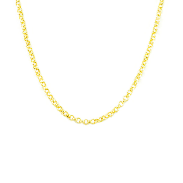 18ct Yellow Gold Rolo 2 mm Chain necklace thick 2 mm
