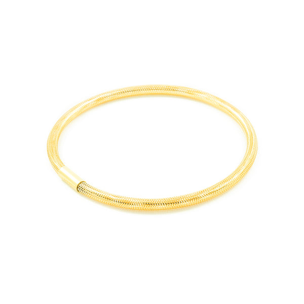  18ct Yellow Gold Flexible Shine Women's Bracelet 6 cm