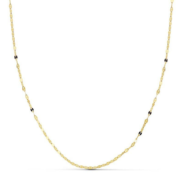 18ct Yellow Gold Shiny Chain necklace thick 1.4 mm