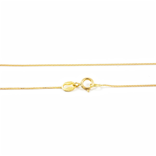 9ct Yellow Gold Venetian Chain necklace thick 1 mm