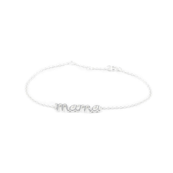 925 Sterling Silver Mama bracelet shine
