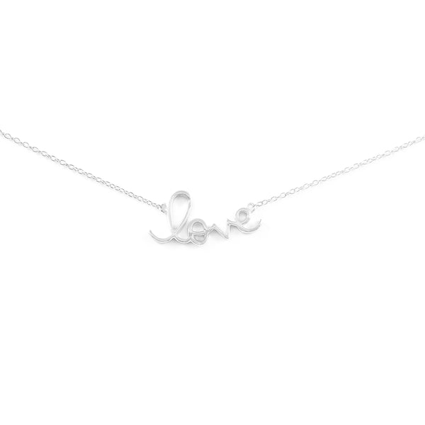 925 Sterling Silver Love Necklace Shine