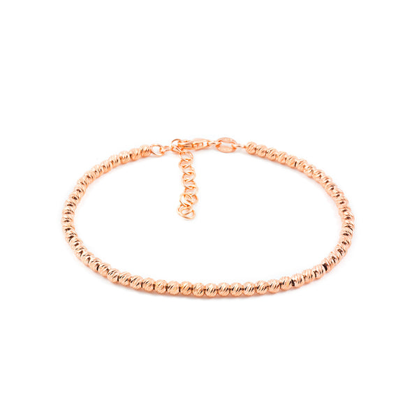 925 Sterling Silver Gold-plated Ball Bracelet