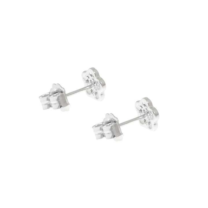 Pendientes Plata margarita en circon