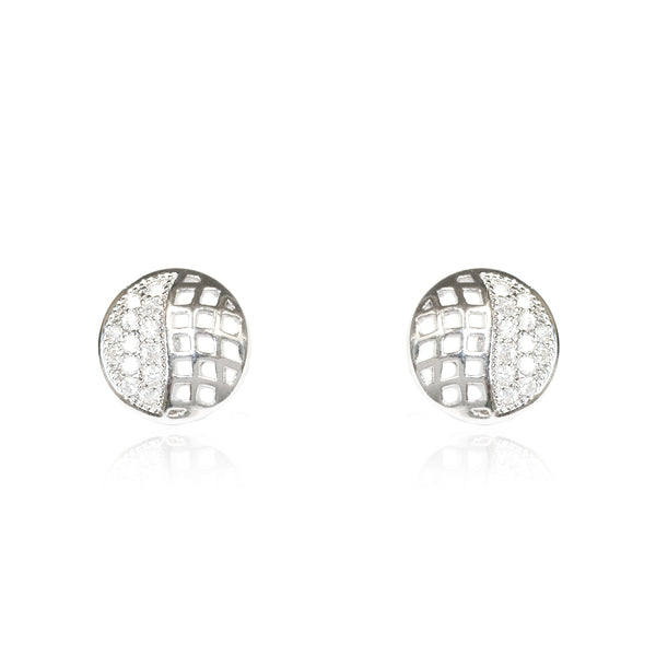 925 Sterling Silver Cubic Zircon shine earrings