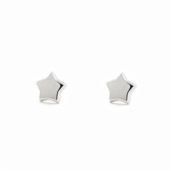 925 Sterling Silver Star shine earrings