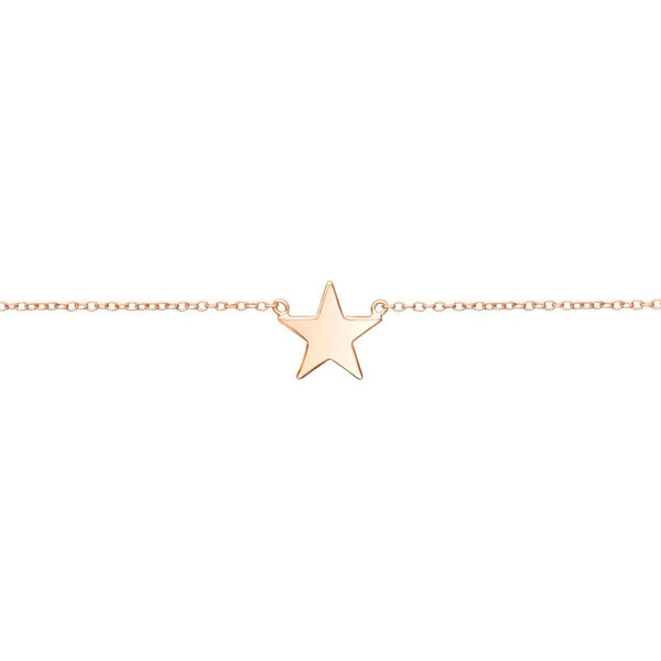 925 Sterling Silver Gold-plated Star bracelet shine