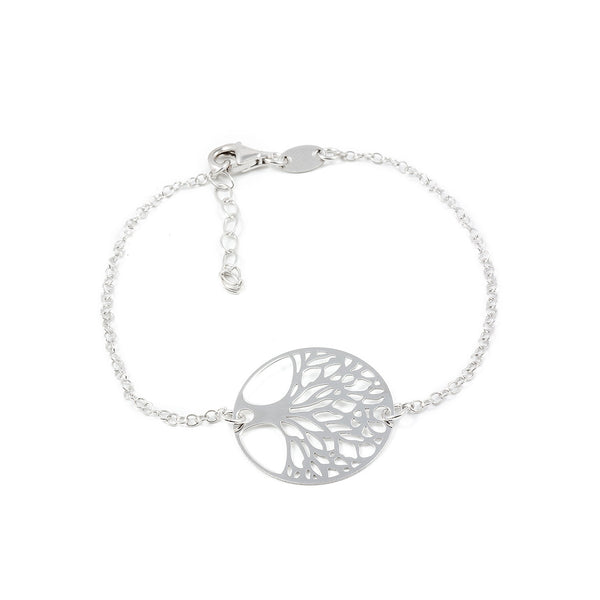 925 Sterling Silver Tree of Life bracelet shine