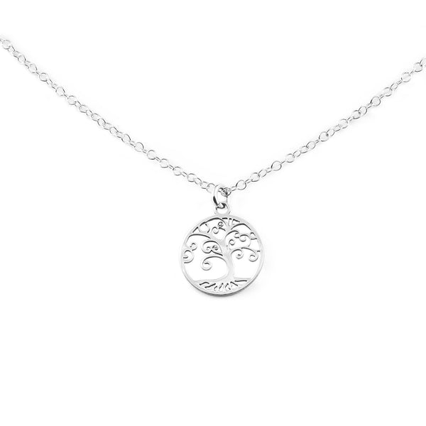 925 Sterling Silver Tree of Life Necklace Shine