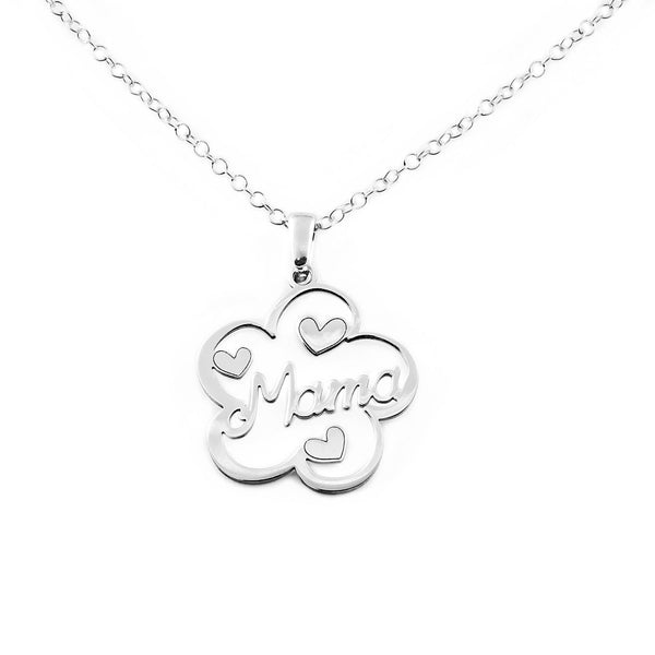925 Sterling Silver Mama Necklace Shine