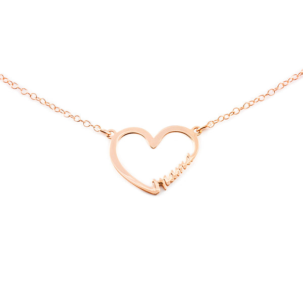 925 Sterling Silver Heart Mama Necklace Shine
