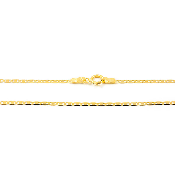 18ct Yellow Gold Chain necklace thick 1.4 mm